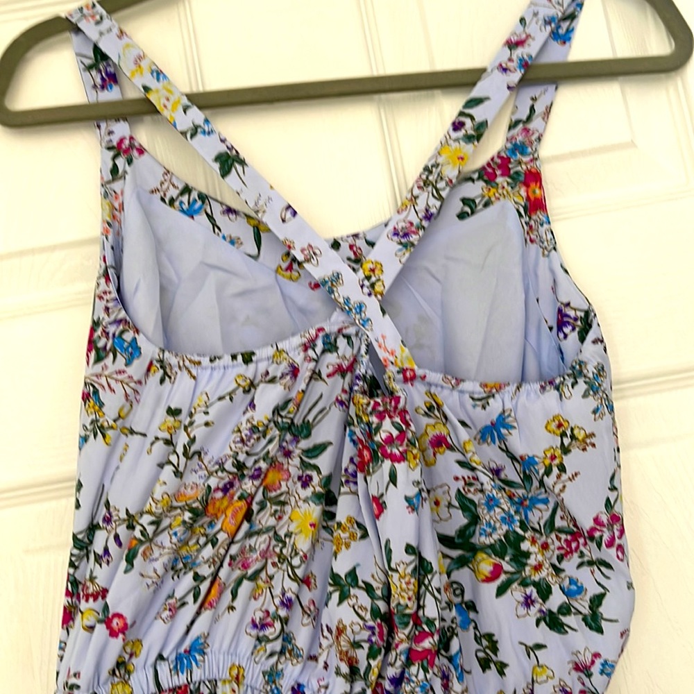 Floral midi dress, asymmetrical. - Picture 2 of 8